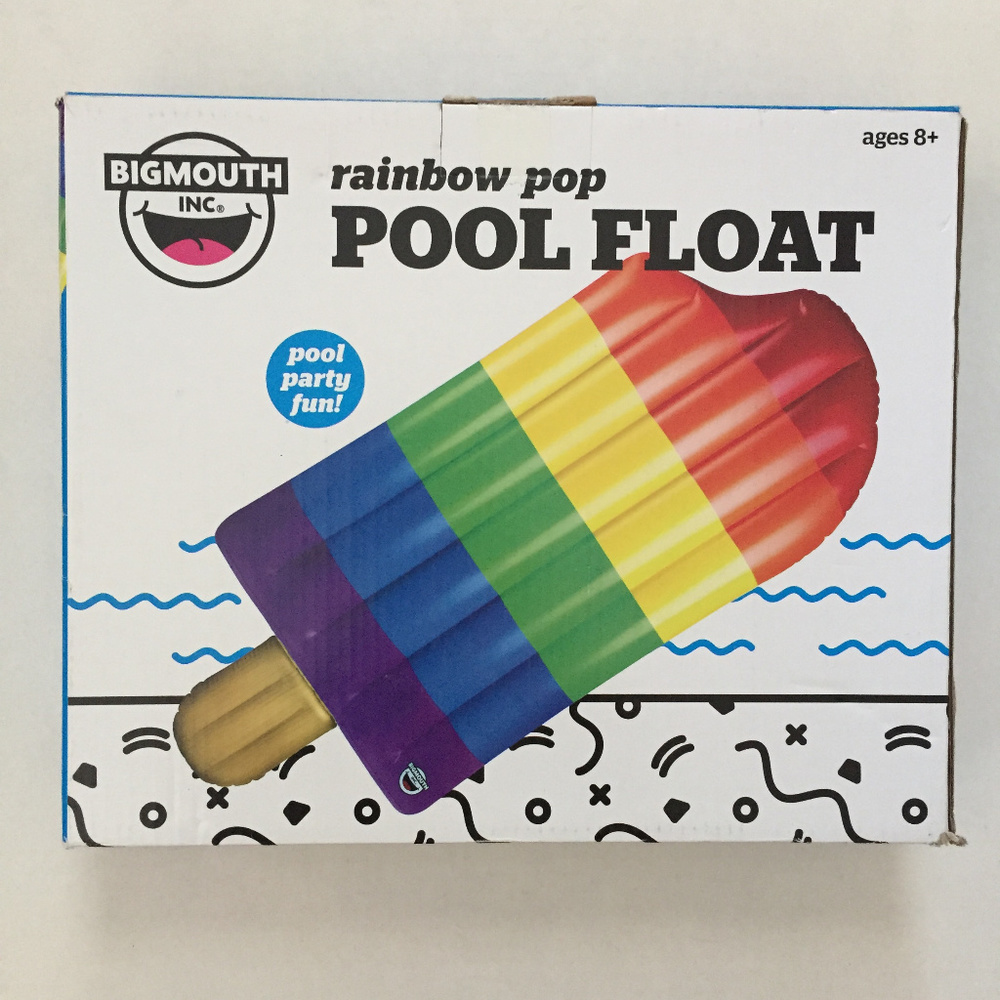 New BIGMOUTH Giant Rainbow Pop Inflatable Pool - Picture 2 of 3